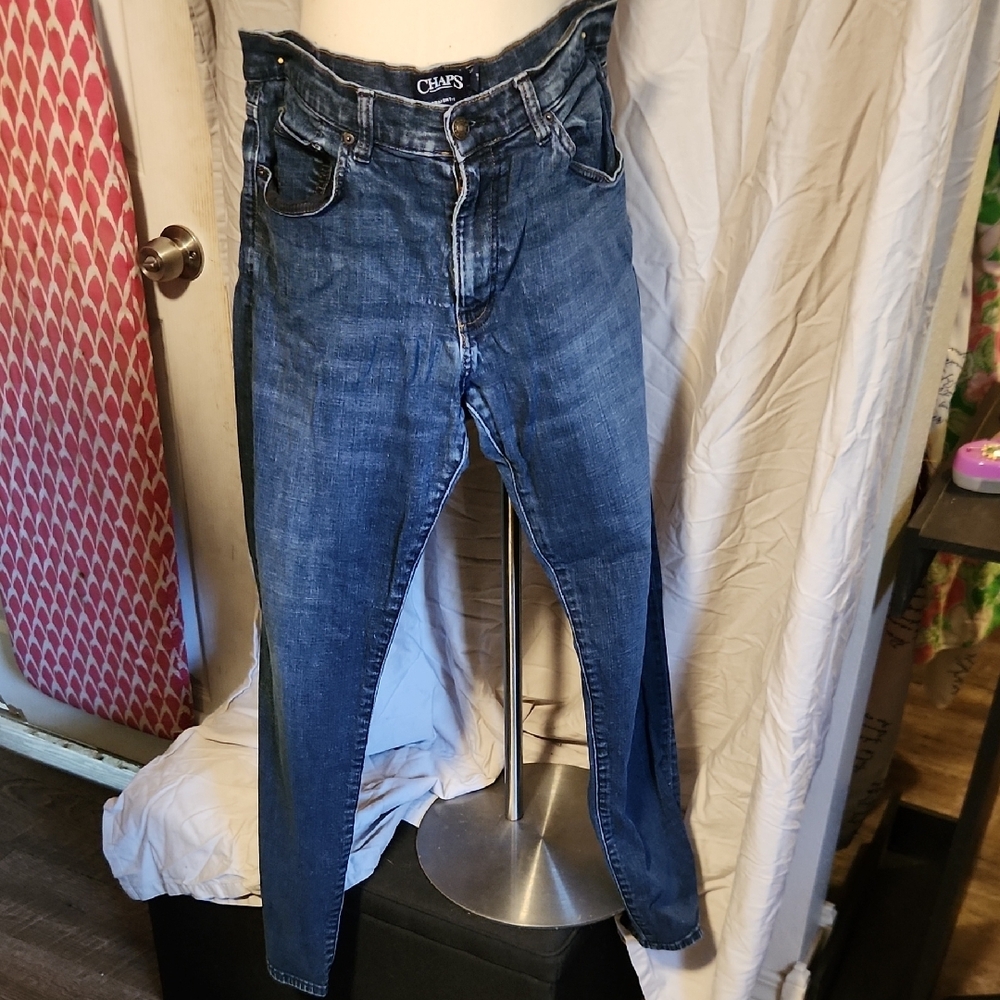 Chaps Blue Relaxed Jeans with Vintage-Inspired Style